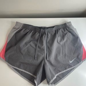 Grey and Pink Nike Dry Fit Shorts